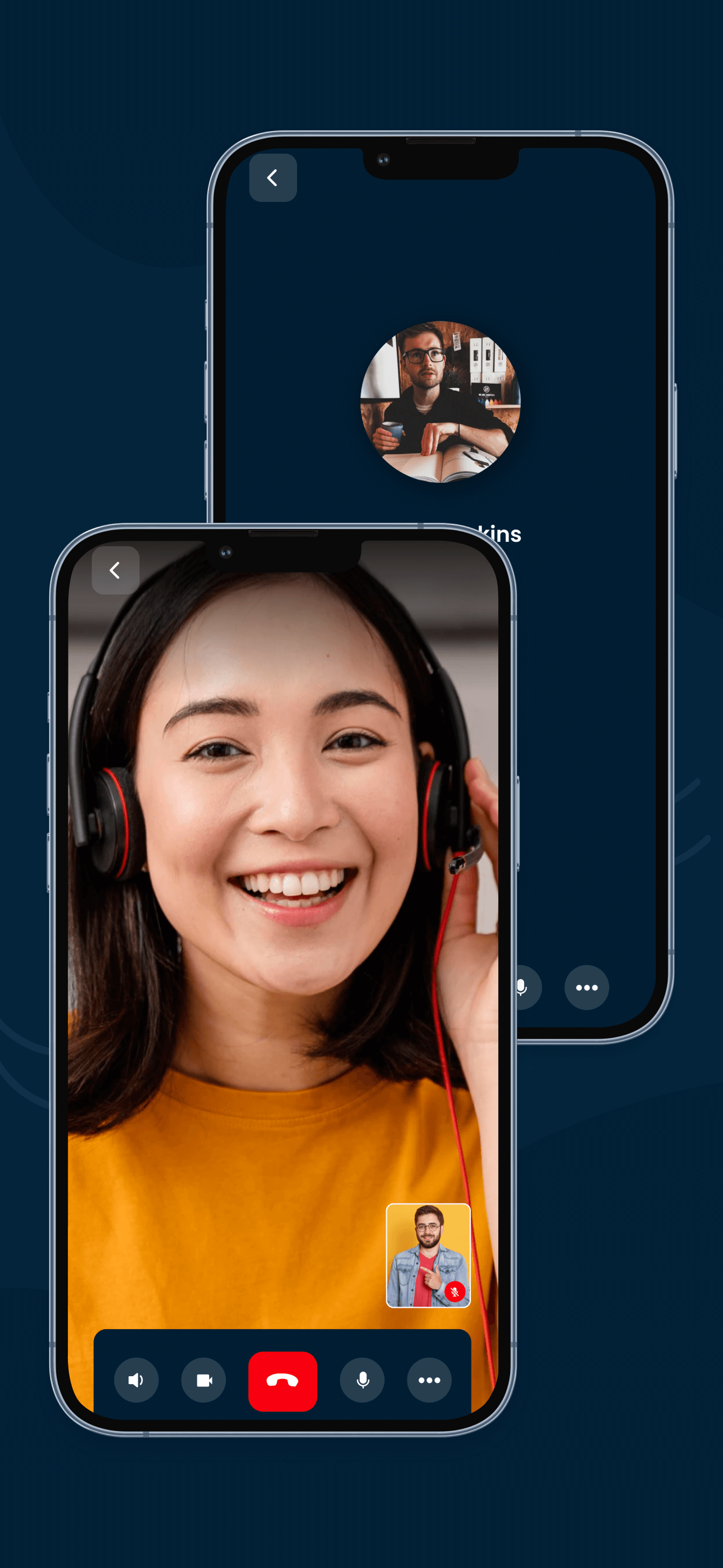 NeoVista App Interface - Voice and Video Calls